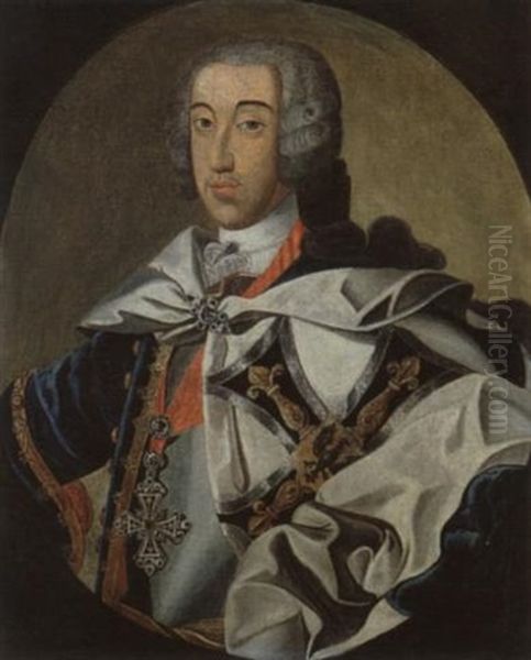 Clemens August, Kurfurst Von Koln, Als Hoch- Und Deutschmeister Oil Painting by Johann Georg Winter