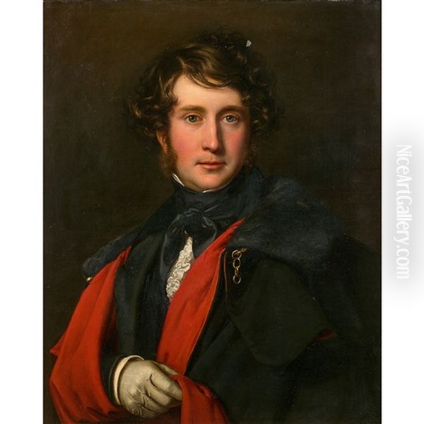 Portrait Dit Du Duc De Montpensier Oil Painting by Franz Xaver Winterhalter