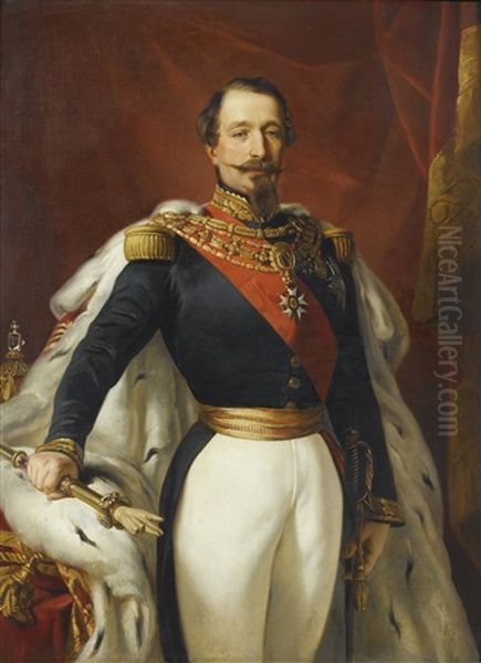 Portrait De Napoleon Iii Oil Painting by Franz Xaver Winterhalter