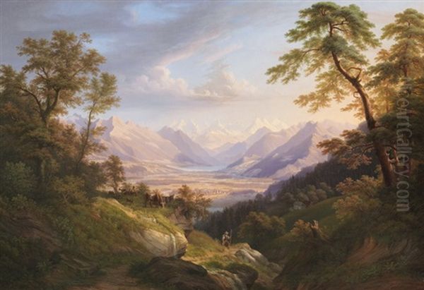 Sarnerlandschaft by Anton Winterlin