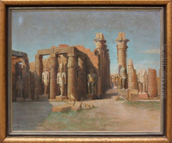 Luxor Oil Painting by Eduard Wirth