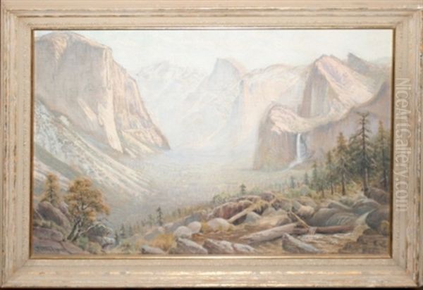 Inspiration Point - Yosemite Oil Painting by Jack Wisby