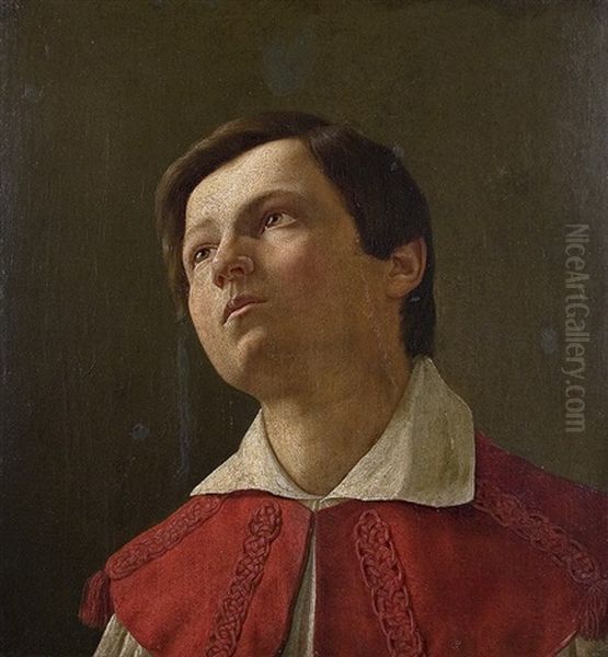 Cathedral Boy Oil Painting by Josef Wischniowsky