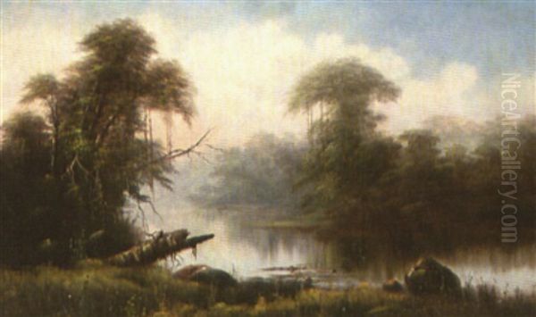 The Bayou Louisiana Oil Painting by James Hosmer Perkins Wise