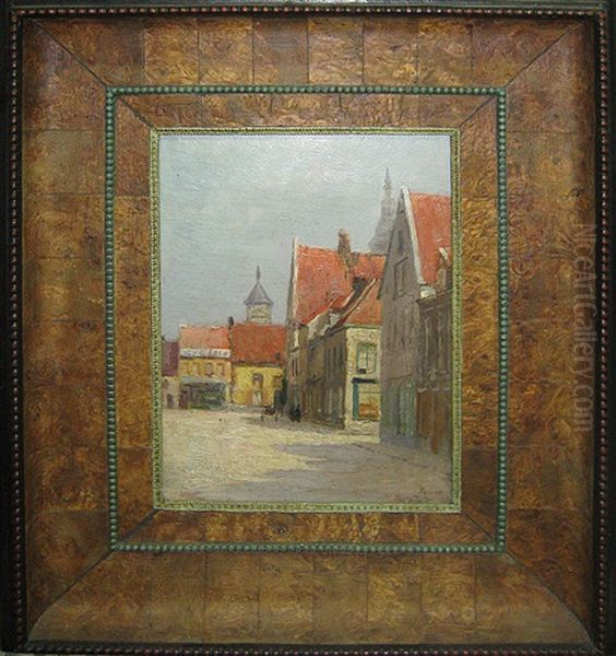 Veurne Oil Painting by Prosper Joseph Pierre de Wit