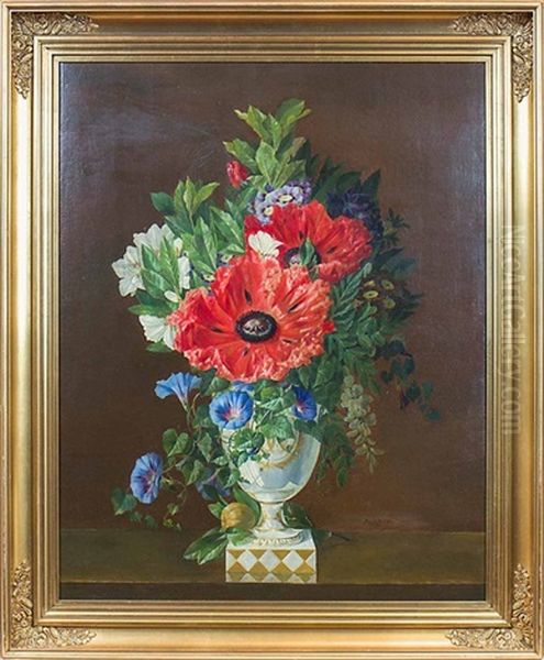 Floral Still Life Oil Painting by Arnold Wither