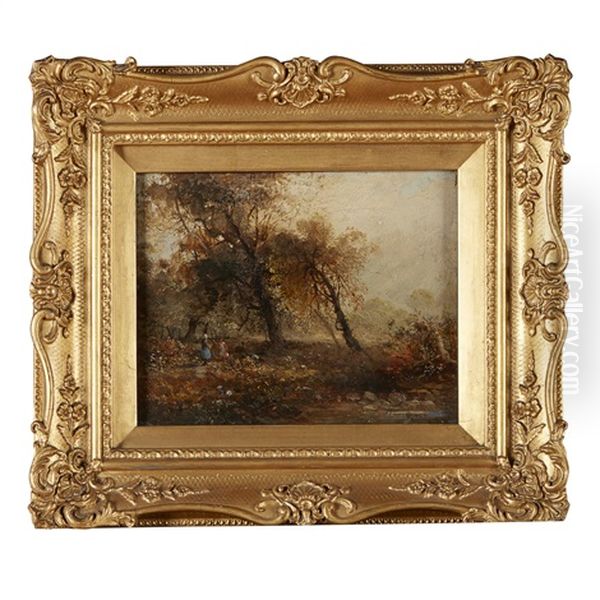 Autumn Landscape Oil Painting by William Frederick Witherington