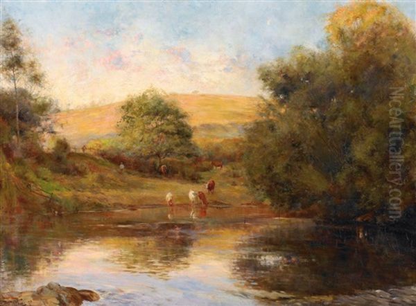 After The Heat Of The Day Oil Painting by Walter Herbert Withers