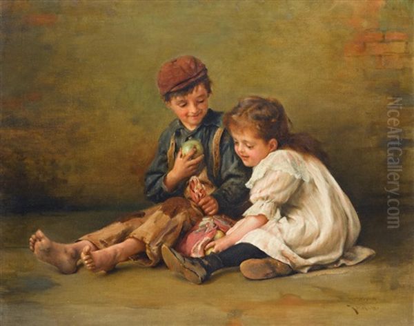 Dividing The Spoils Oil Painting by Karl Witkowski