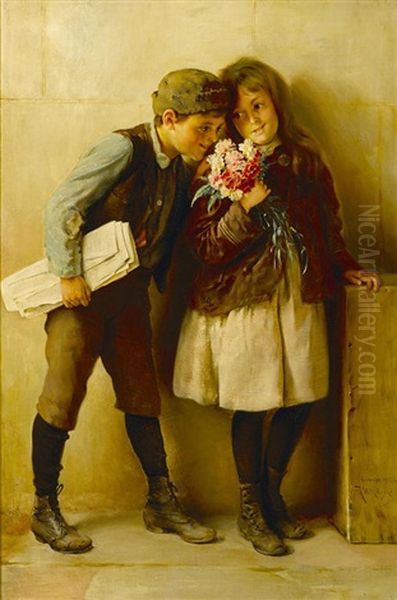 The Carnations Oil Painting by Karl Witkowski