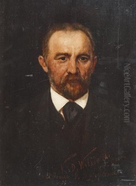 Portrait De Tomas Milatycki Oil Painting by Karl Witkowski