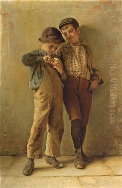 One For Two Oil Painting by Karl Witkowski