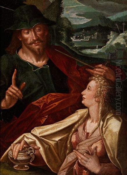 Noli Me Tangere Oil Painting by Peter de Witte the Elder