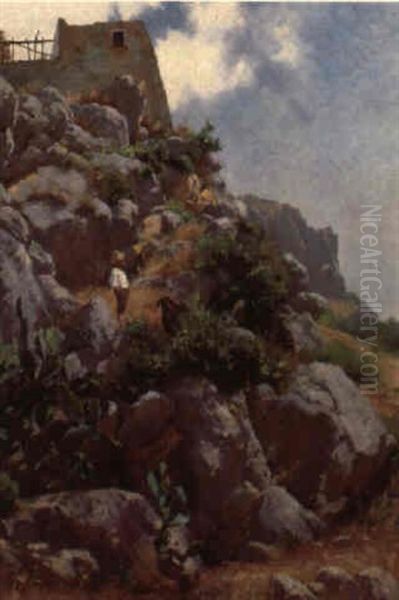 Auf Capri Oil Painting by Walther Guenther Julian Witting