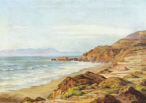 Coastal Scene Oil Painting by Henry Otto Wix