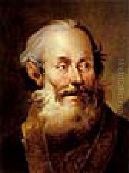 Bildnis Eines Bartigen Mannes Oil Painting by Tiberius Dominikus Wocher