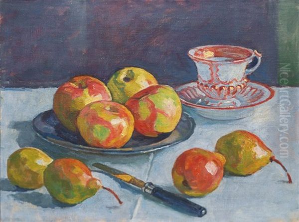 Still Life With Apples by Julius Wohlers