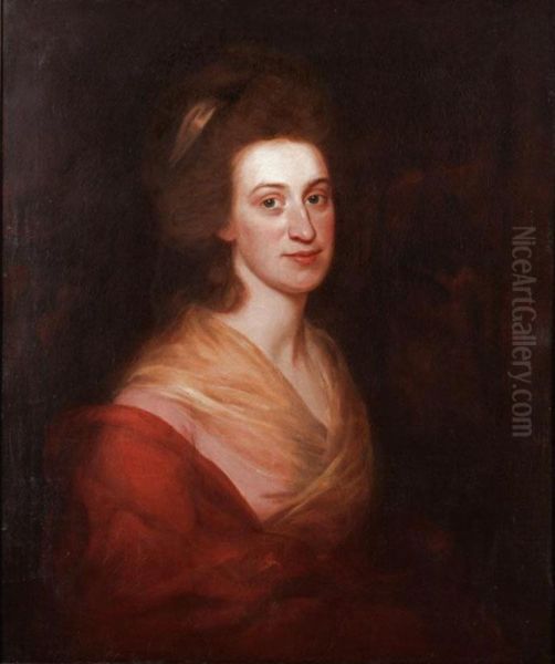 Portrait Of A Lady Oil Painting by Richard Brompton