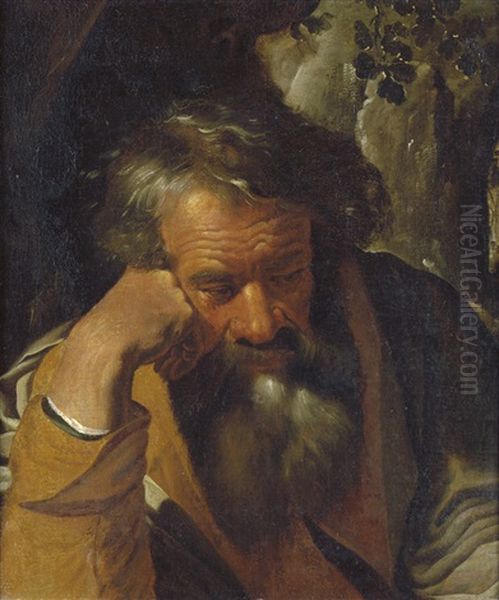 Der Evangelist Matthaus Oil Painting by Artus Wolfaerts