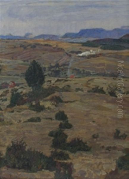 Albflache Oil Painting by Eugen Wolff