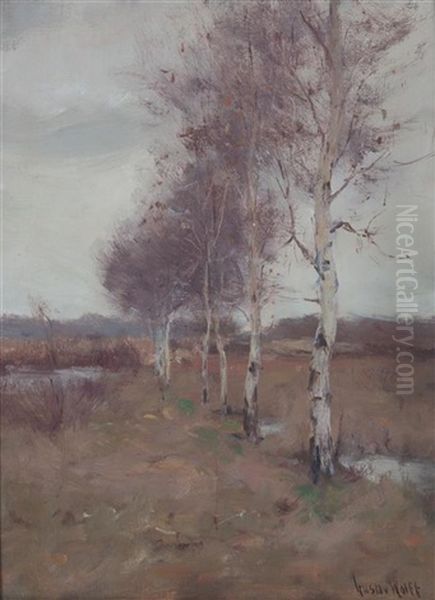 Landscape Oil Painting by Gustav Wolff