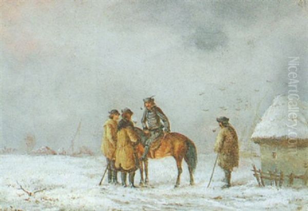 In Der Puszta Oil Painting by Joseph Wolfram