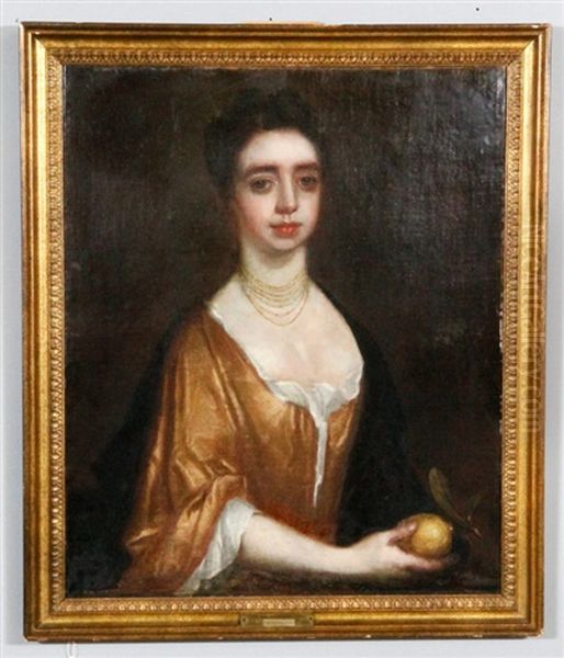 Portrait Of A Lady Oil Painting by John Wollaston