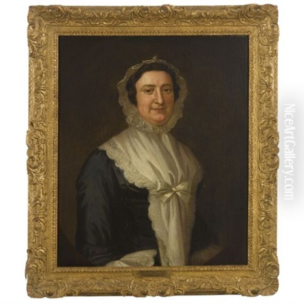 Mrs. Pontius Stelle Oil Painting by John Wollaston