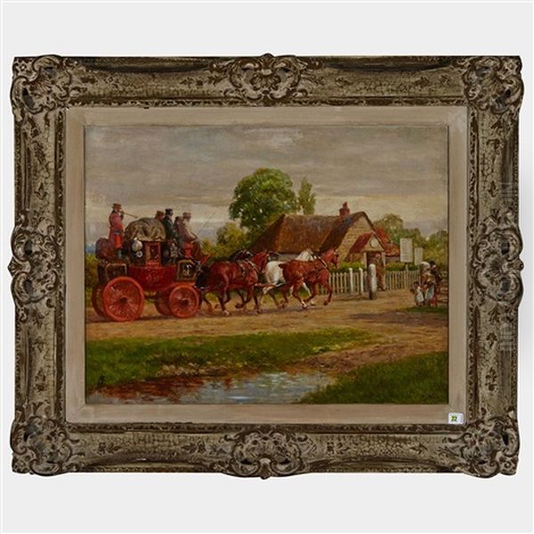 The Horsham Mail Oil Painting by William Barnes Wollen