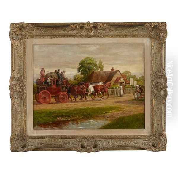 The Horsham Mail Oil Painting by William Barnes Wollen