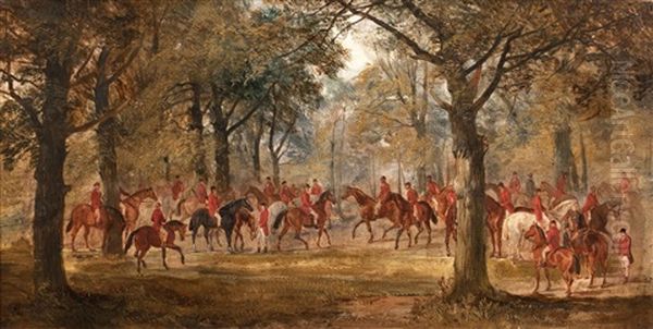 The Epping Hunt Oil Painting by Dean Wolstenholme the Elder