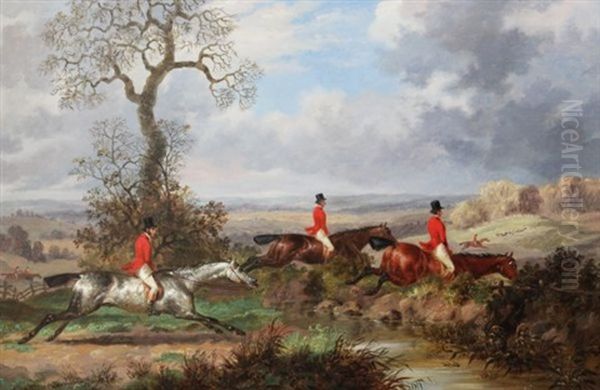 Fox Hunting Scenes (set Of 4) Oil Painting by Dean Wolstenholme the Younger