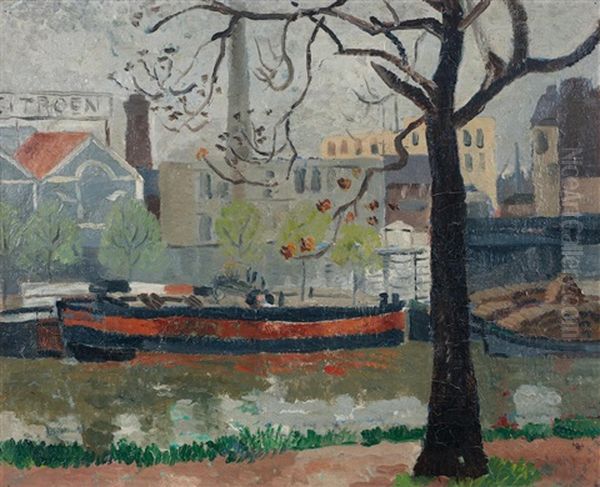 The Seine Oil Painting by Christopher Wood