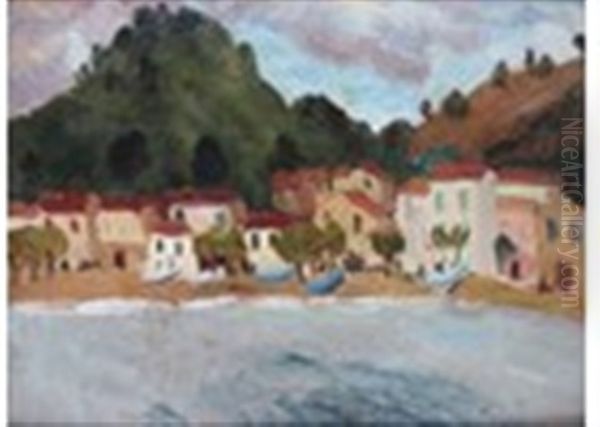 On The Mediterranean Coast Oil Painting by Christopher Wood