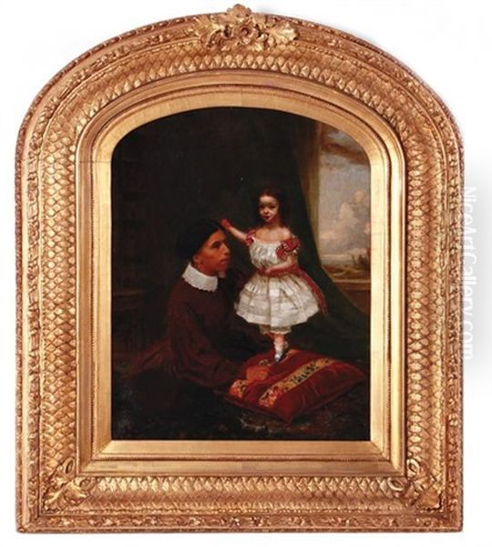 Miss Turnbull And Creole Nurse Oil Painting by Thomas Waterman Wood