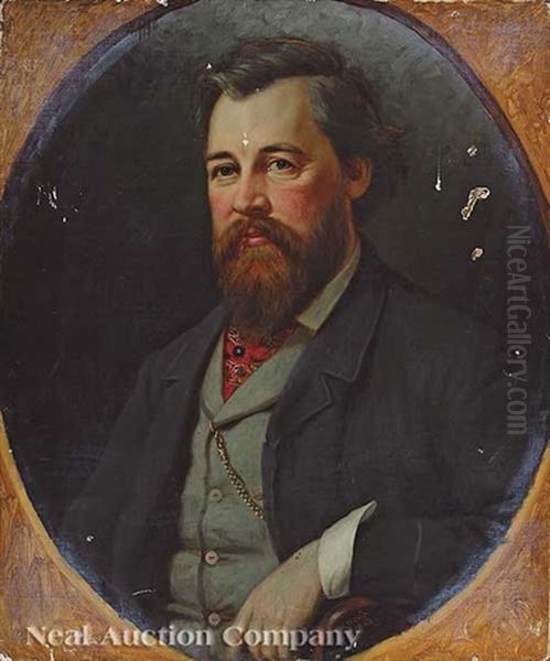 Portrait Of A Gentleman Oil Painting by Thomas Waterman Wood