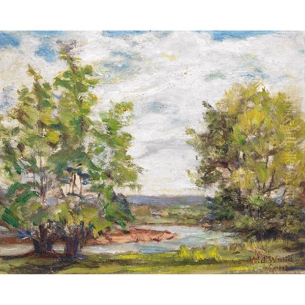 Landscape, October 7 Oil Painting by William John Wood