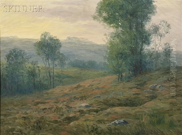 Summer Landscape With Meadow And Trees by William R. C. Wood