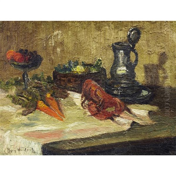 Still Life Oil Painting by Percy Franklin Woodcock