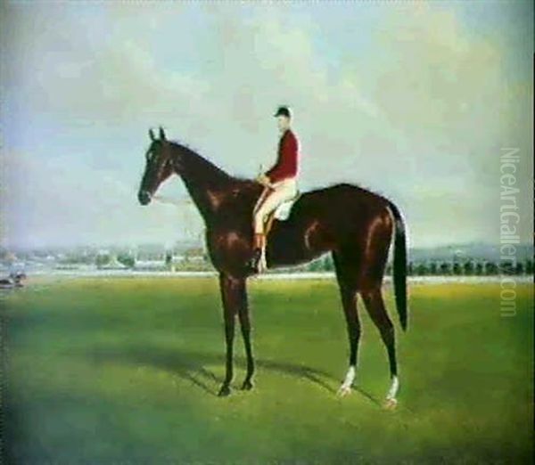 Caulfield Racecourse Oil Painting by Frederick Woodhouse Jr.