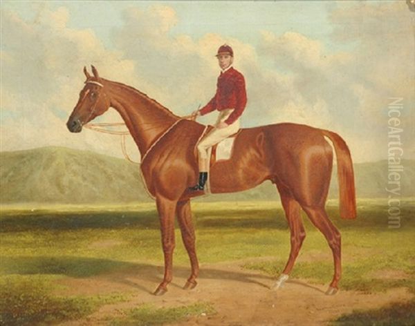 Falcon: Winner Of The Adelaide Cup Oil Painting by Frederick Woodhouse Sr.