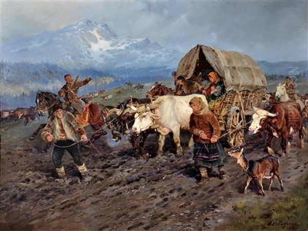 The Serbian Retreat by William Woodhouse