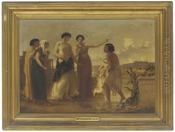 The Finding Of Moses Oil Painting by William Frederick Woodington