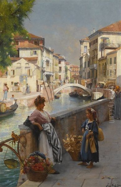 San Trovaso, Venice Oil Painting by Henry Woods