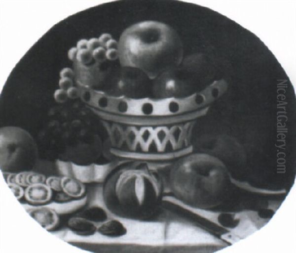 Compote With Fruit Oil Painting by John Archibald Woodside