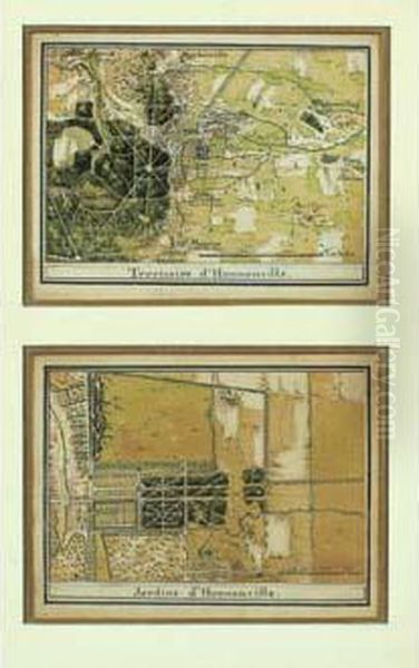 Deux Plans : Oil Painting by Alexandre Theodore Brongniart