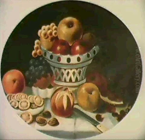 Still Life With Fruit And Nuts Oil Painting by John Archibald Woodside