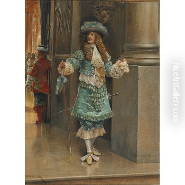 A Gentleman Of The Court Oil Painting by Richard Caton Woodville Jr.