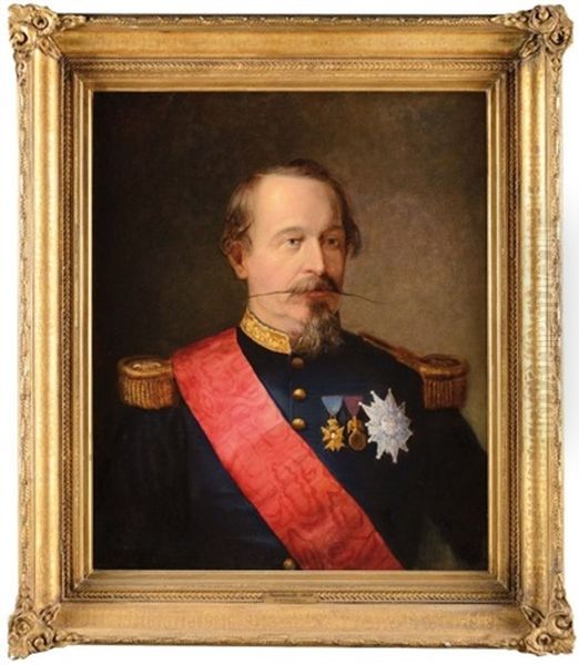 L'empereur Napoleon Iii Oil Painting by David Acheson Woodward