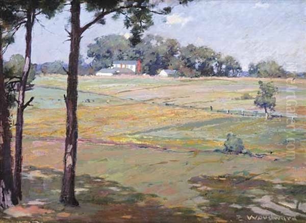 Southern Farm Oil Painting by Ellsworth Woodward